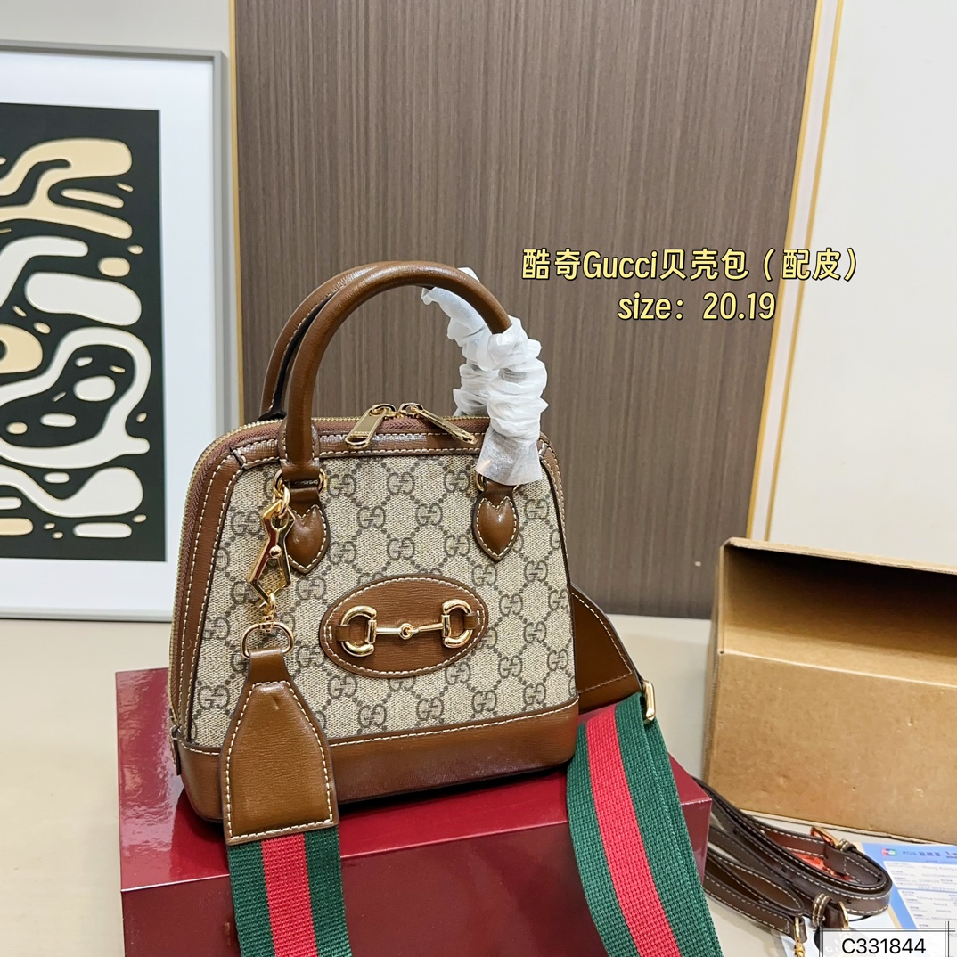 Gucci Ophidia Classic Monogram Shell Bag - cnluxepick