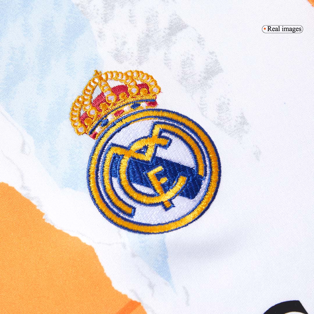 Real Madrid Pre-Match Soccer Jersey White