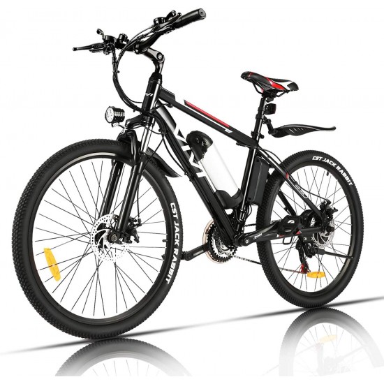 Electric Bike Electric Mountain Bike 26″ Electric Bicycles for Adults, 350W Motor Ebike, 36V,8AH Battery, 3 Electric Modes and 21 Speed Gears, 20MPH Speed