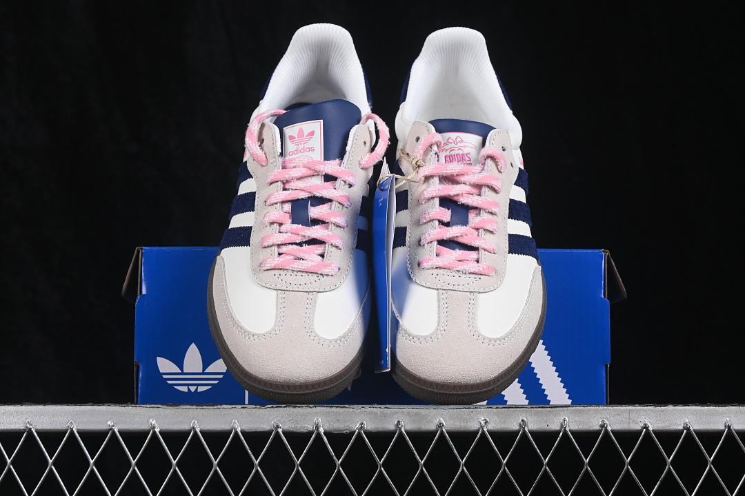 Adidas Clover Casual Board Shoes Pink/White/Black/Grey KH5899