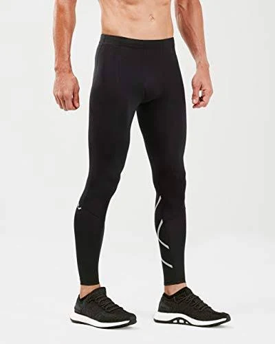 2XU Men&s Run Compression Tights Black / Silver Reflective Xs