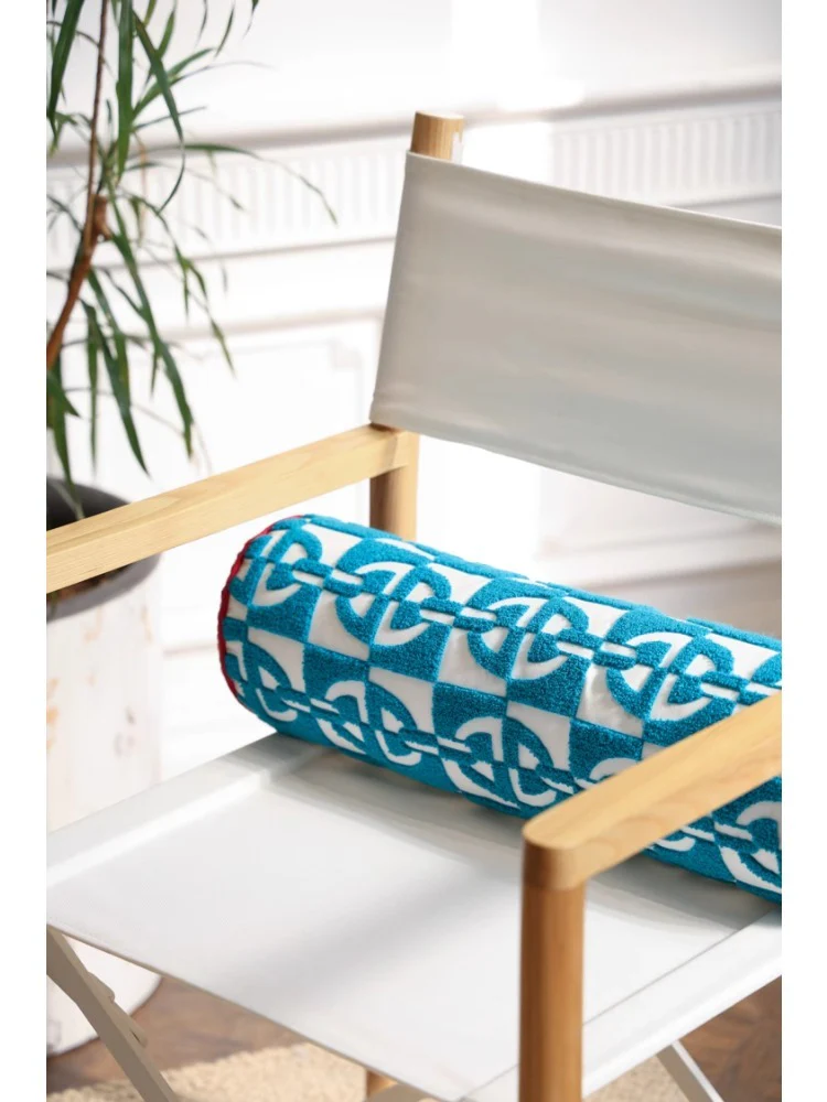 BD080 - HERME*Deco Relief Pillow: Pig Nose Concentric Lock Cylinder Lumbar