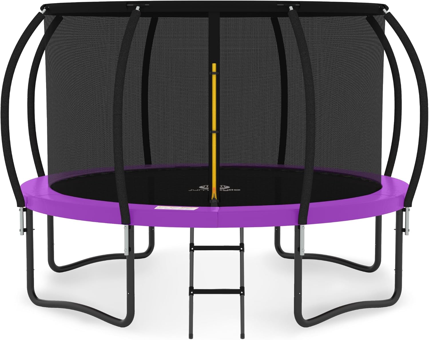 JUMPZYLLA Trampoline 8FT 10FT 12FT 14FT 15FT 16FT Trampoline with Enclosure - Recreational Trampolines with Ladder and AntiRust Coating, ASTM Approval Outdoor Trampoline for Kids