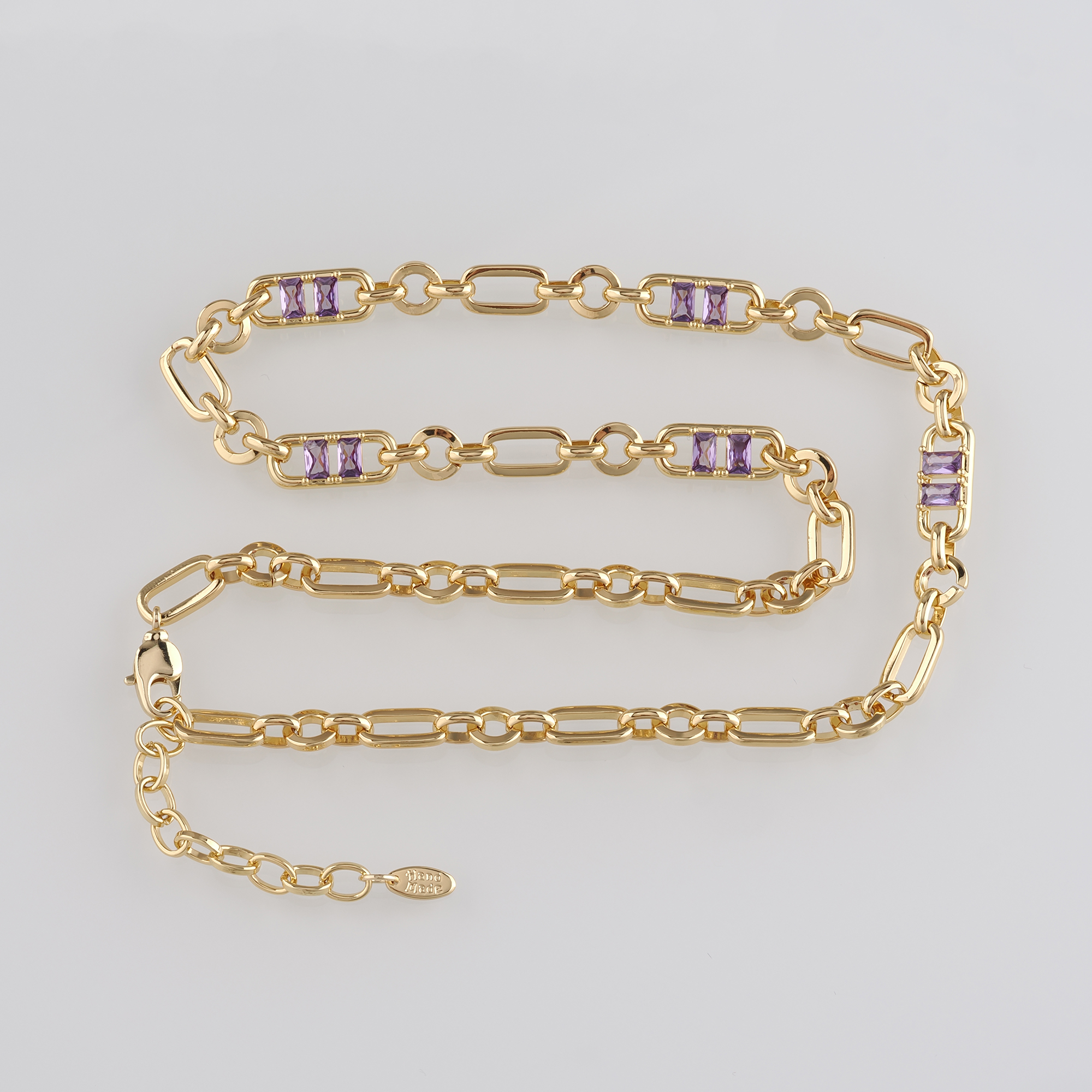 18K Gold Filled Oval Link Necklace,Cable Chain,Minimalist Necklace,Paper Clip Chain Necklace,Adjustable Necklace