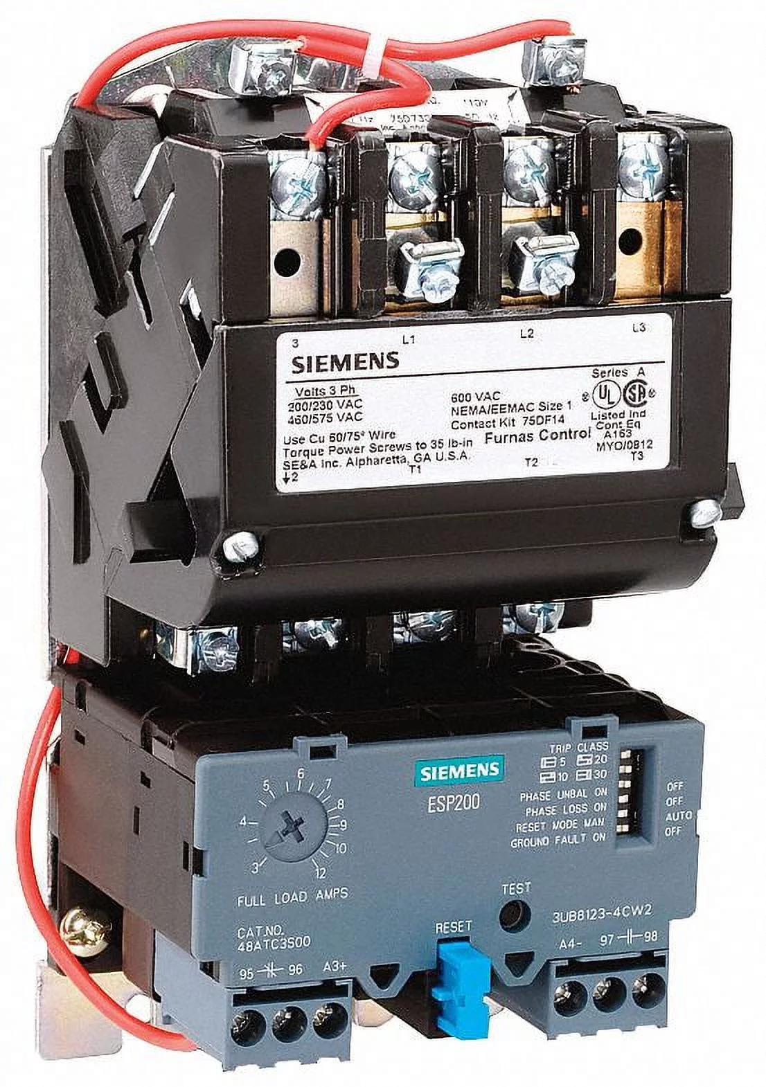 Siemens NEMAMtrStart,Electric,110-120/220-240VAC  14GUG32AA