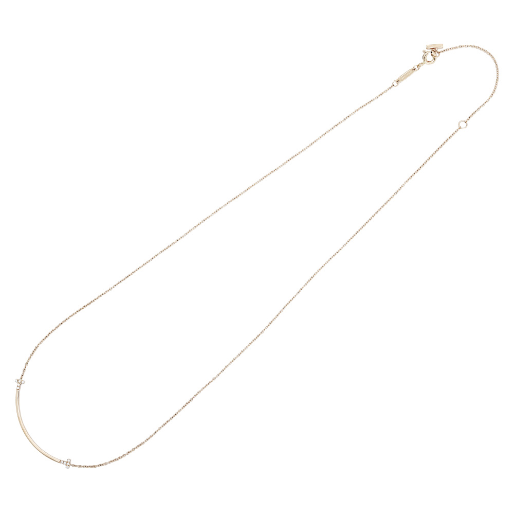 Tiffany & Co. Tiffany T Smile Necklace 18K Rose Gold Diamond 74956963