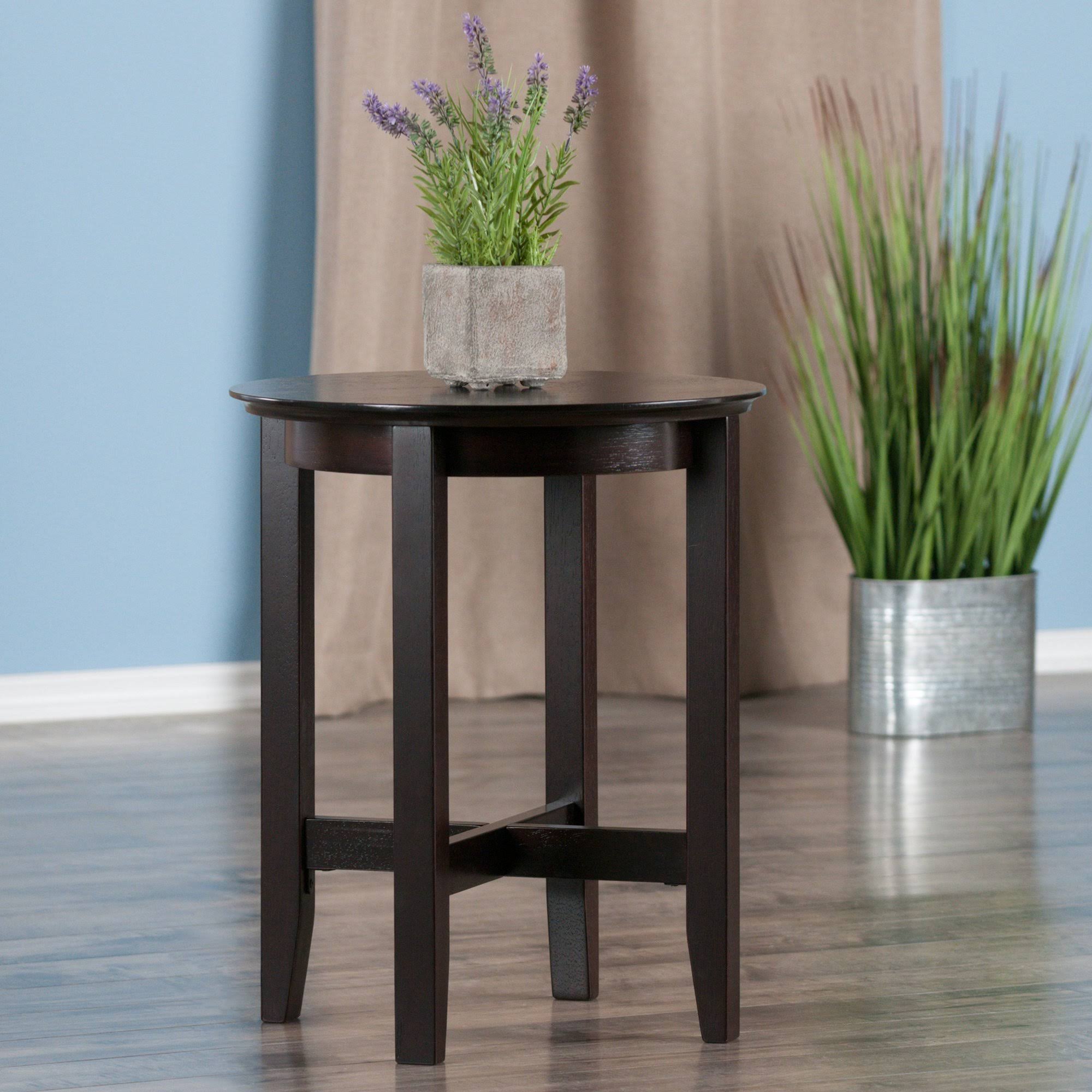 Winsome Wood Toby End Table in Espresso Finish