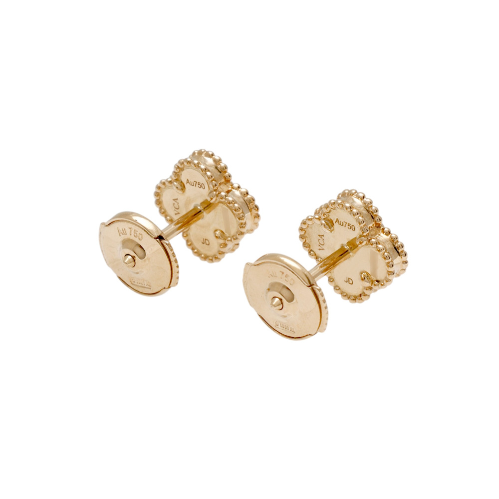 Van Cleef & Arpels Sweet Alhambra Earrings 18K Yellow Gold VCARA44800