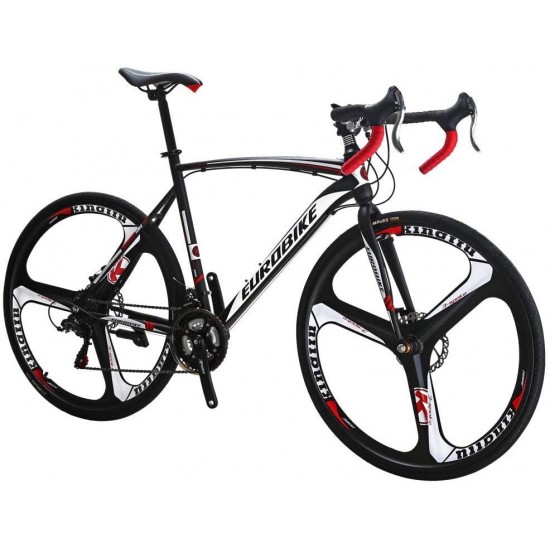 Bikes HYXC550 700C Wheels 21 Speed Shifting Road Bike Dual Disc Brake Road Bicycle