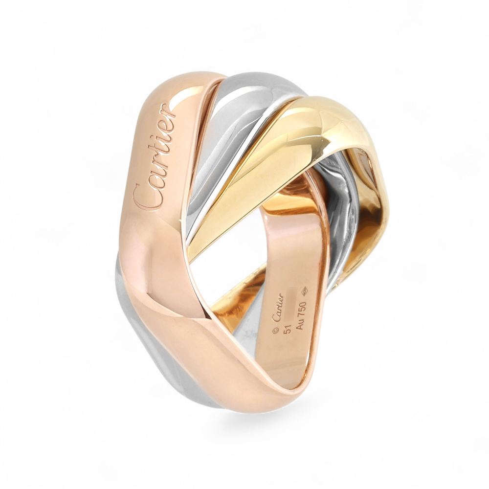 Cartier Trinity Ring Tri-Gold B4239900