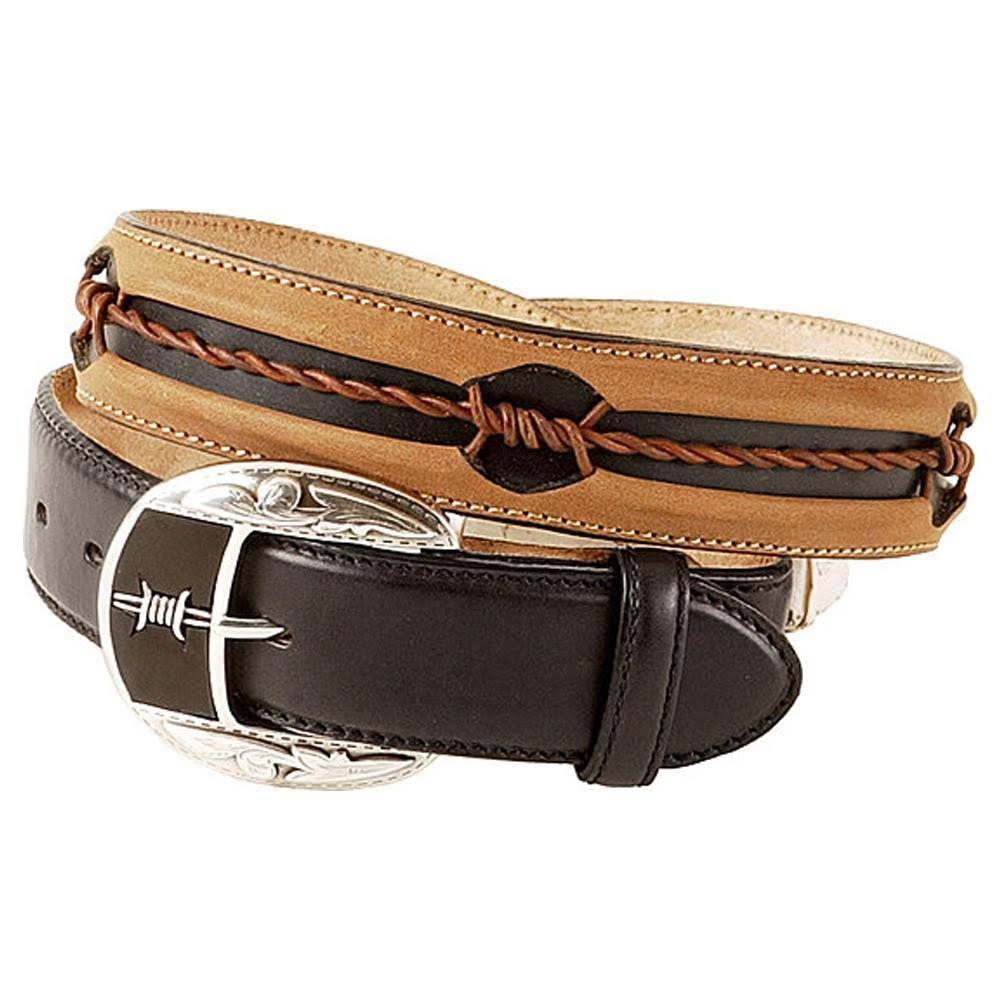 Justin Fenced in Men's Belt- Copper