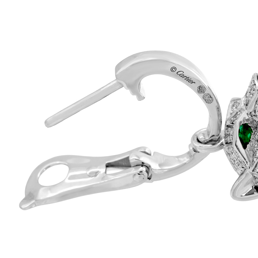 Cartier Panthère Earrings 18K White Gold N8045900