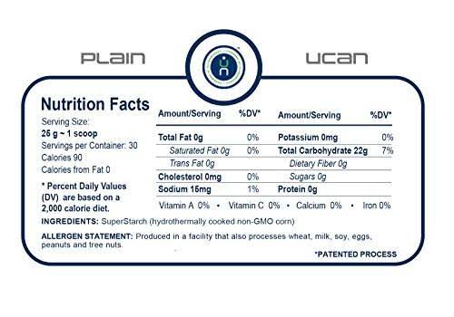 UCAN Energy Tub - 30 Servings - Plain SuperStarch