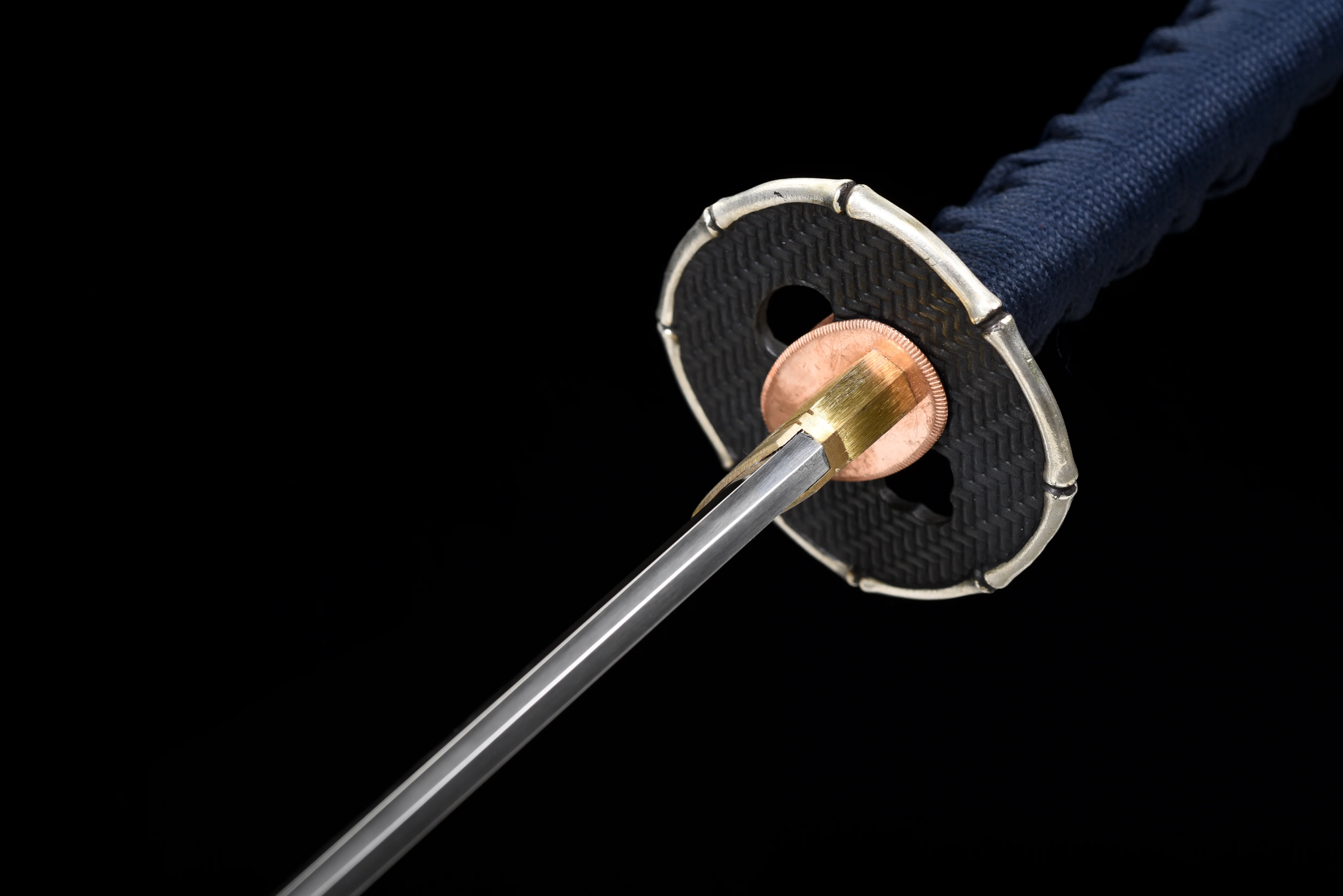 Blue Katana – T10 Clay Tempered Full Hamon (皆烧), Full Tang