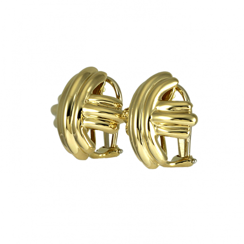 Tiffany & Co. Tiffany Signature K18YG Yellow Gold Earrings