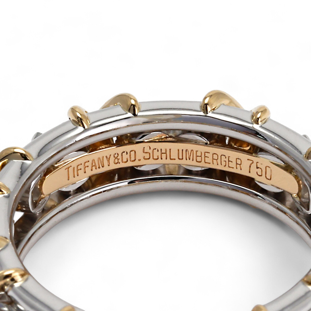 Tiffany & Co. Jean Schlumberger Rin Ring Platinum & 18K Yellow Gold Diamond 60099364