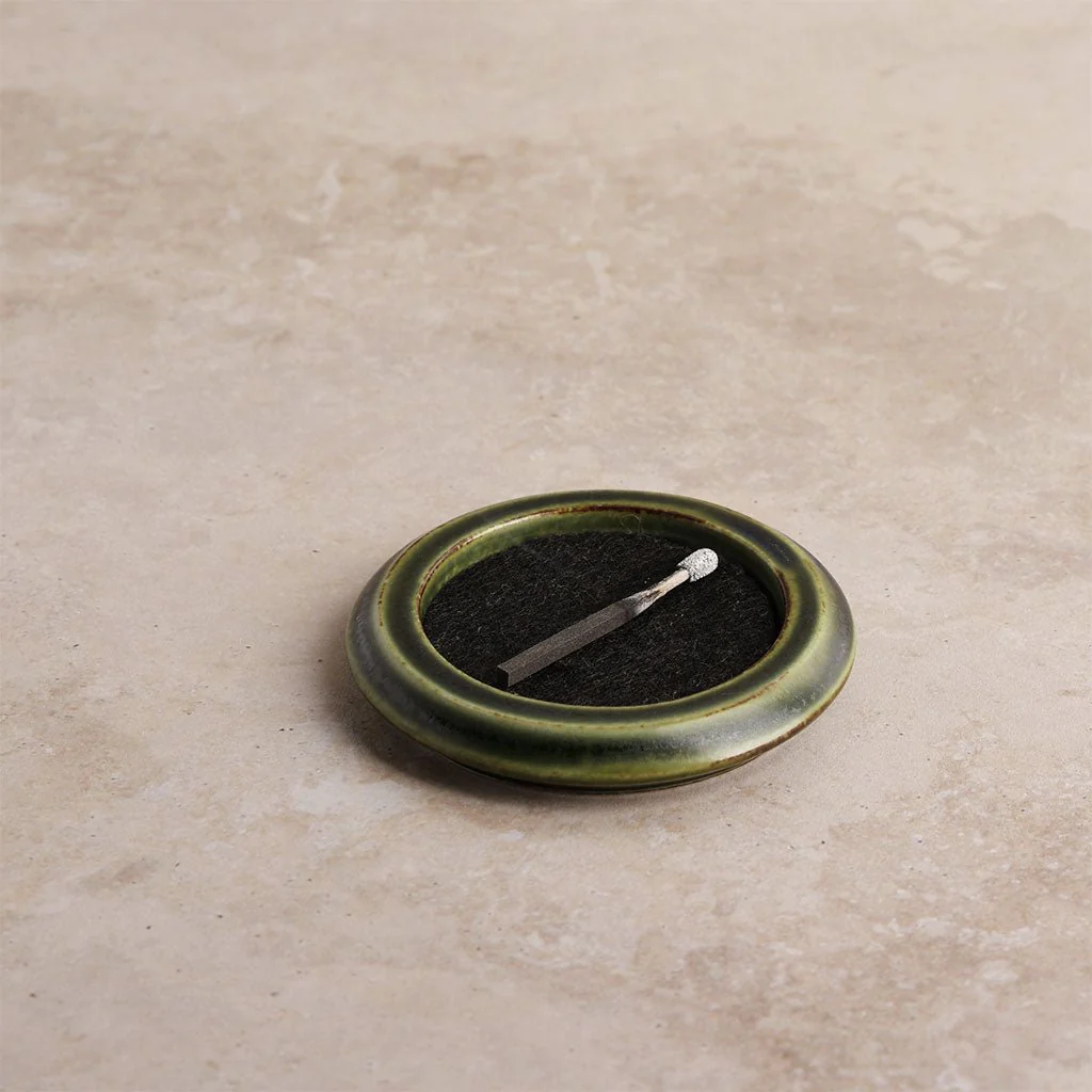 Round Seto Incense Tray