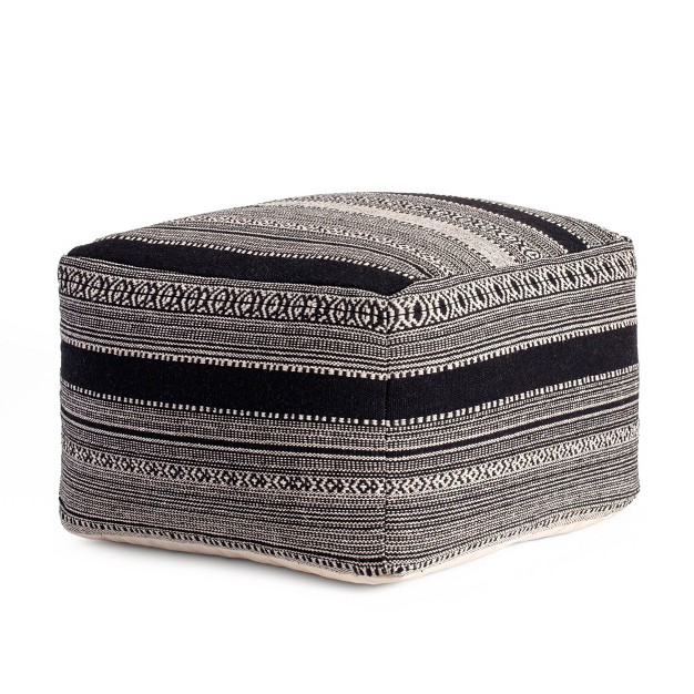 Wydown Pouf Black ivory Anji Mountain