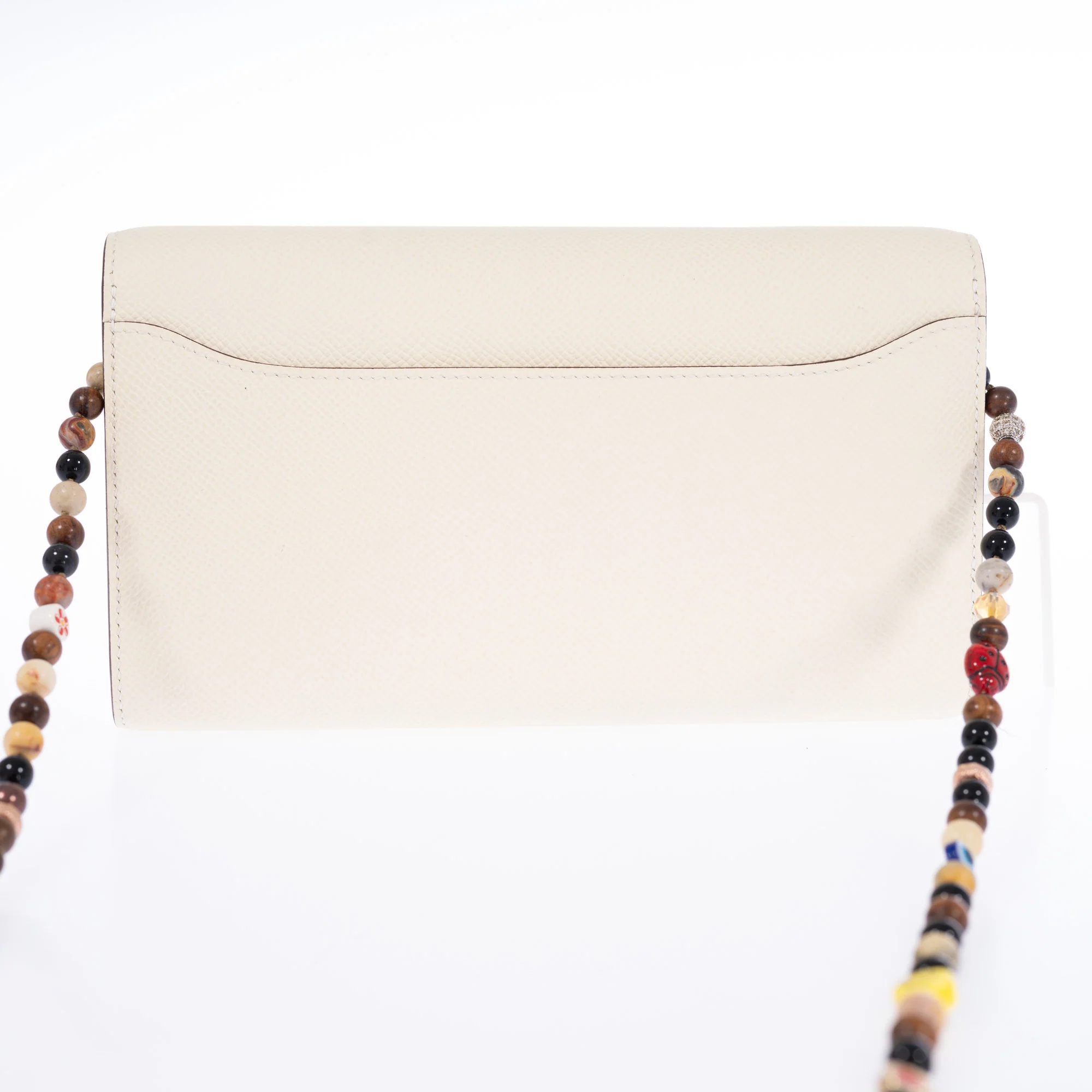 Hermès Constance Long To Go Wallet Nata with Jaune Citron Enamel Buckle