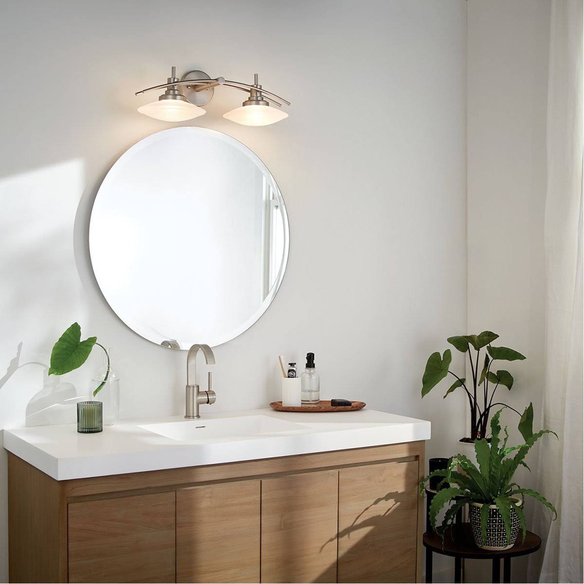 Kichler 6162CH Structures Bath 2-Light Halogen, Chrome