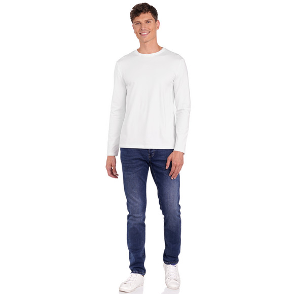 Famy 3 Herren Langarmshirts im Basic-Look