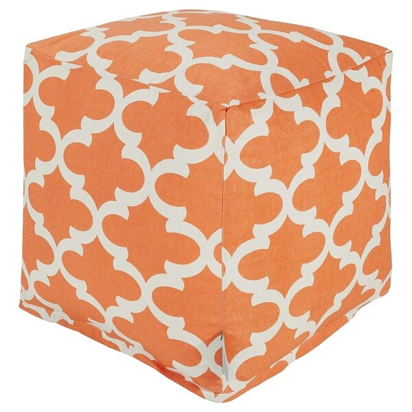 Majestic Home Goods Trellis Pattern Indoor/ Outdoor Pouf Ottoman
