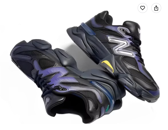 Mowalola x New Balance 9060 Burglarwear - Purple U9060YL Casual Running Sneakers