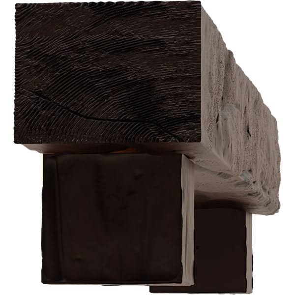 8x22H x 8x22D x 84x22W Riverwood Faux Wood Fireplace Mantel Kit w/ Alamo Corbels, Premium Cherry