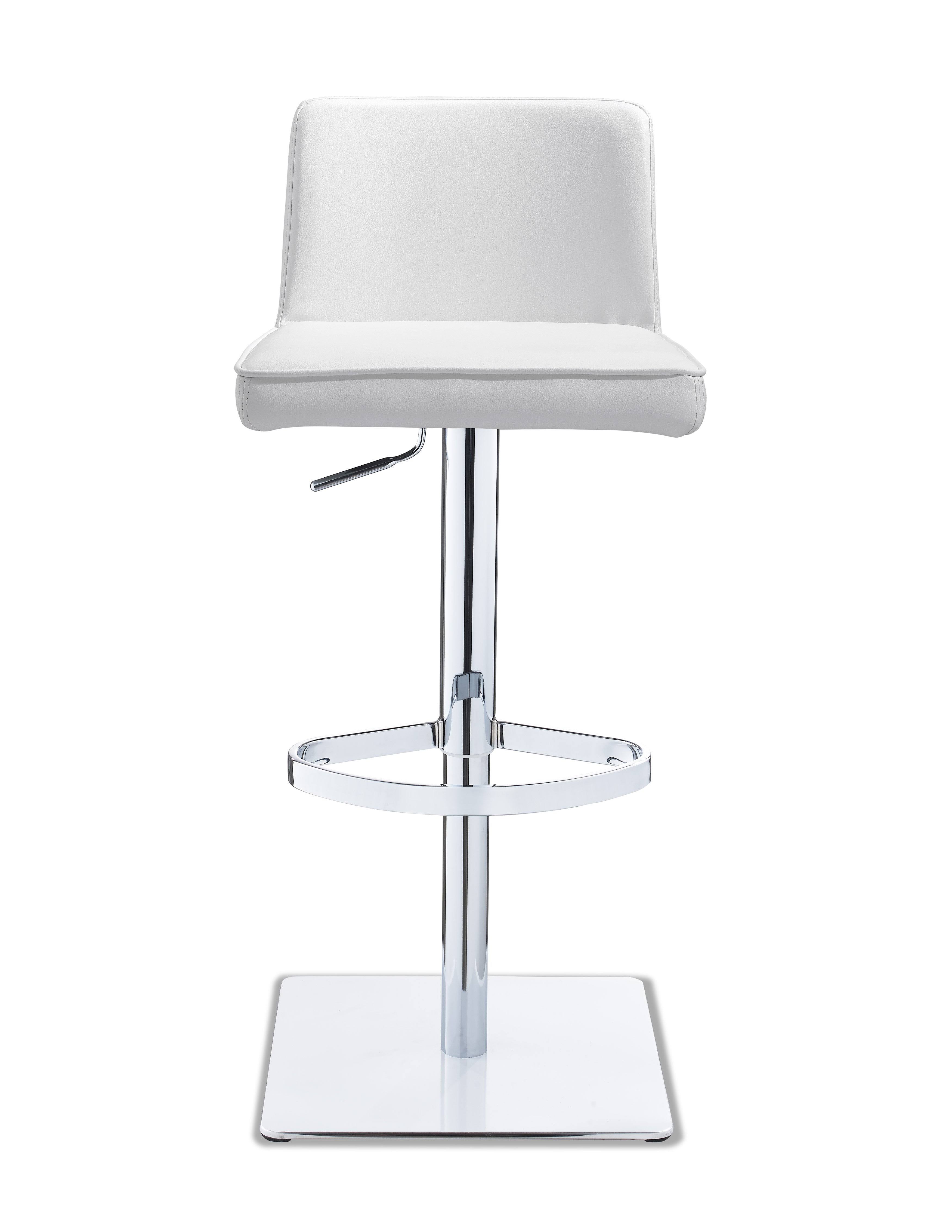 Whiteline BS1081P-GRY Medusa Barstool Gray Faux Leather