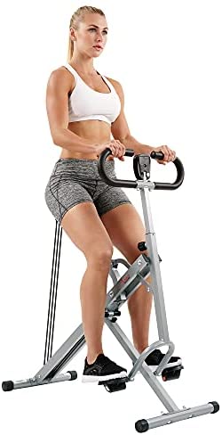 Sunny Health & Fitness Squat Assist Row-N-Ride™ Trainer for Glutes Workout with Training Video