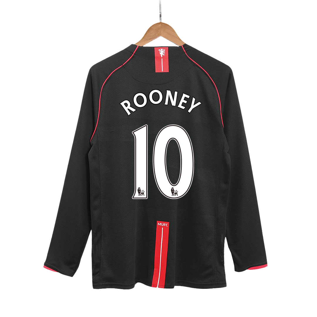 Retro Soccer Jersey ROONEY #10 Manchester United Away Long Sleeve 2007/08
