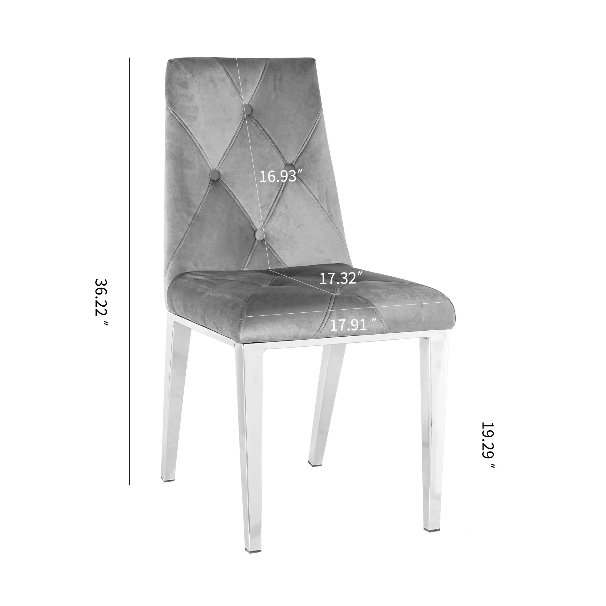 Chrome Luxe Dining Chairs