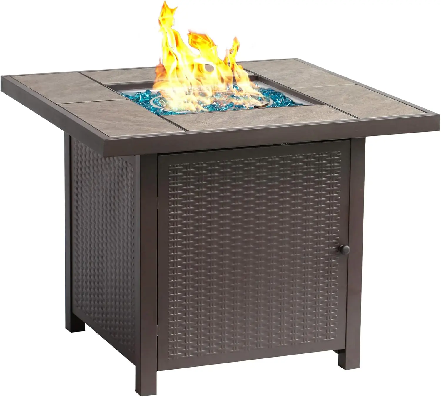 32-Inch Outdoor Propane Gas Fire Pit Table, 50,000BTU FirePit, 32