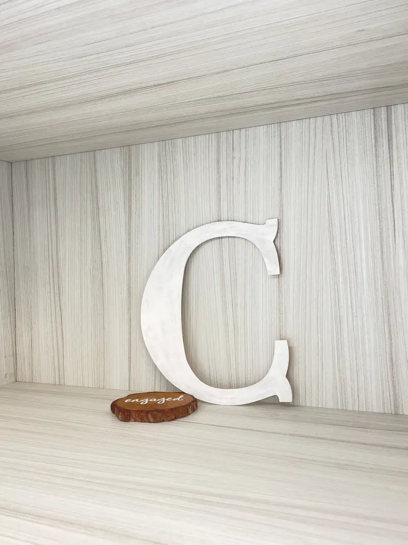 Solid Wood Monogram Letters – Decorative Initials for Home, Nursery, or Personalized Gifts