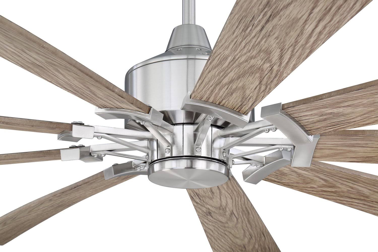Craftmade Eastwood 60x22 Ceiling Fan u0026 Light Kit - Polished Nickel - EAS60BNK9