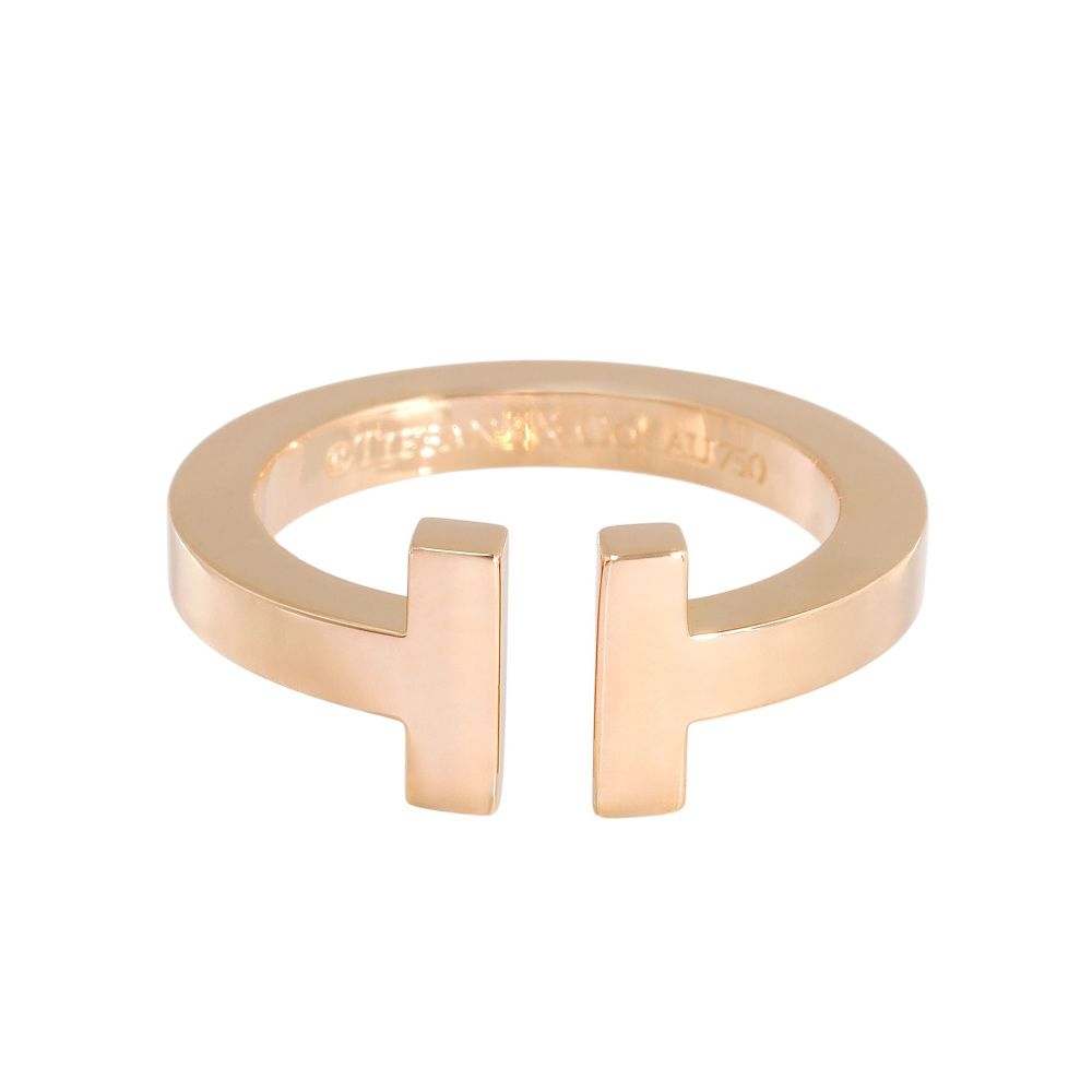 Tiffany & Co. Tiffany T Square Ring 18K Rose Gold 60147404