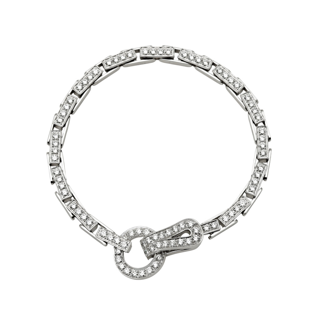 Cartier Agraf Bracelet 18K White Gold Diamond N6026300