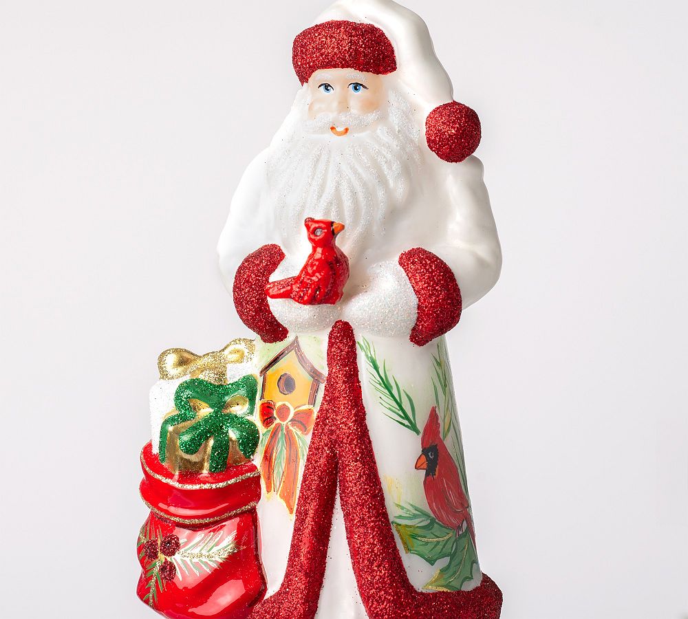 Handmade Heirloom Iconic Christmas Santa Ornaments  sgtnighsdesigns