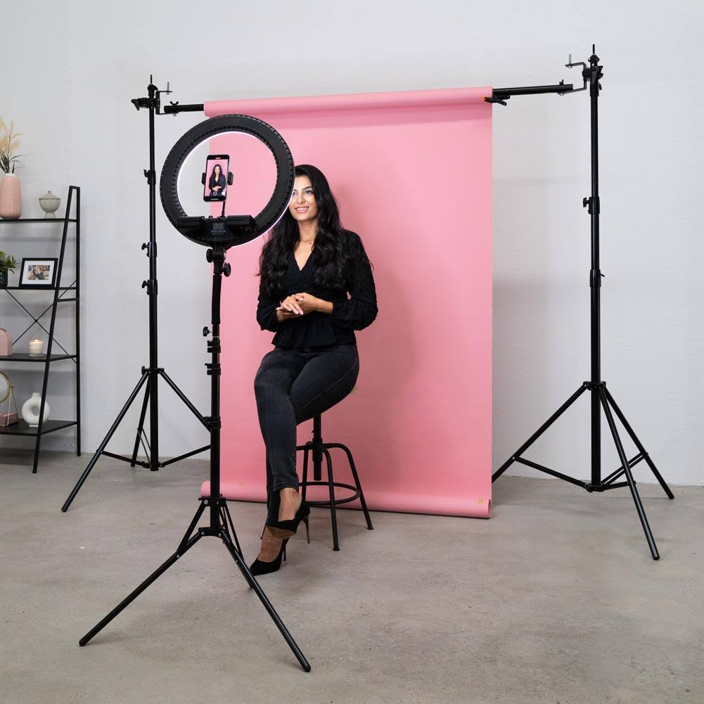 Backdrop Stand (2.8 M x 3.0 M) Heavy Duty 8kg Load 4 Segment Crossbar