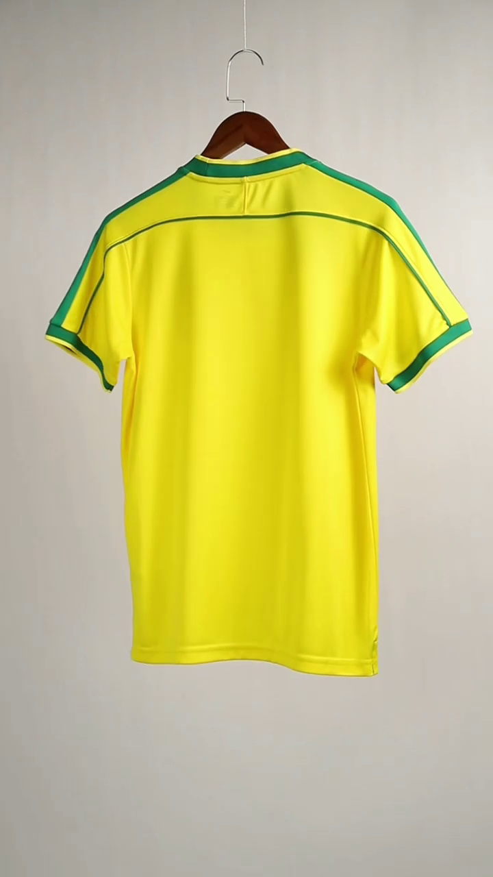 Retro Soccer Jersey Brazil Home 1998