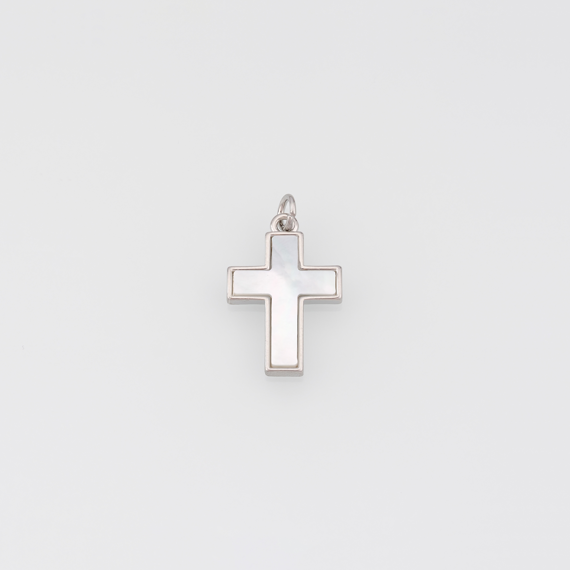 18K Gold Filled Cross Pendant,Religious Charm Earrings Necklace for DIY Jewelry Making Supply