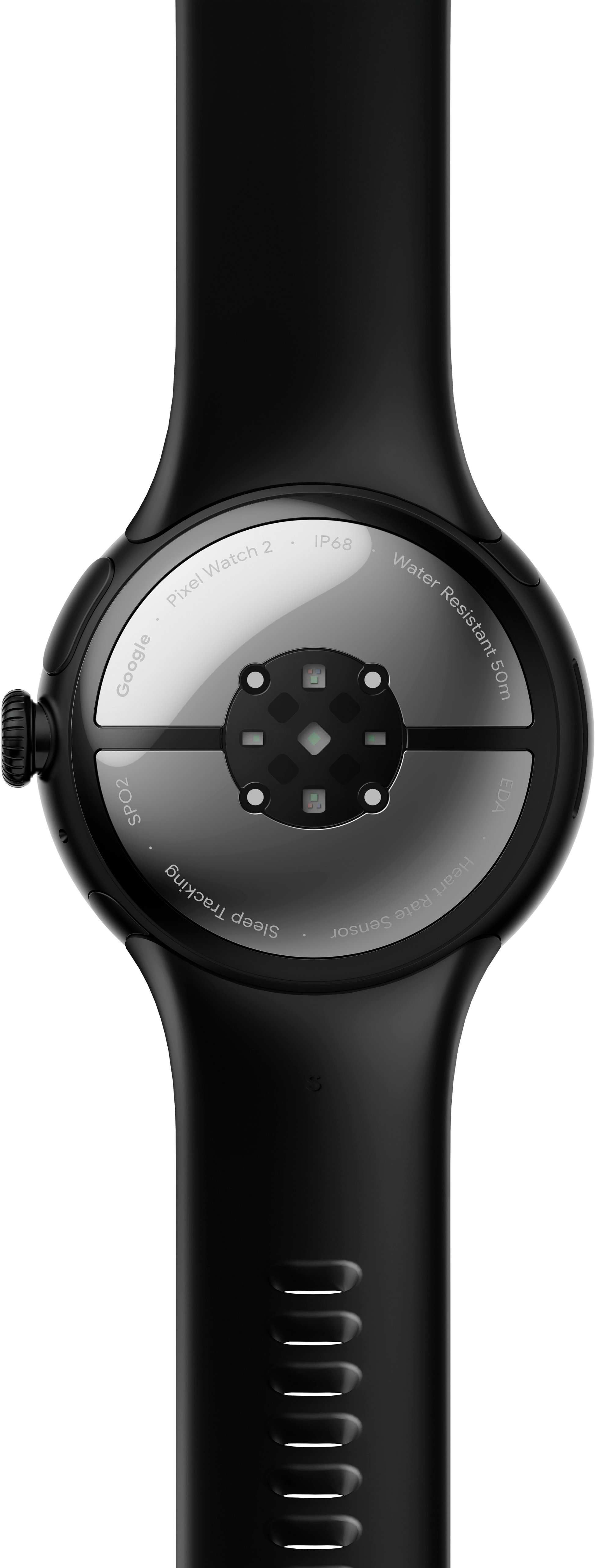 Google - Pixel Watch 2 Matte Black Smartwatch with Obsidian Active Band LTE - Matte Black