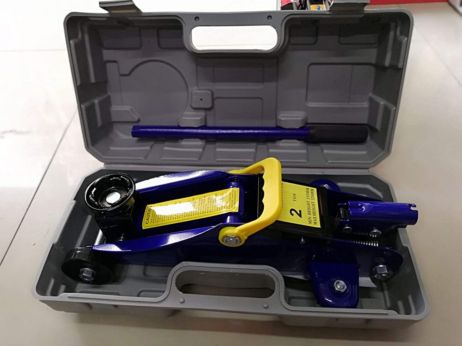 Bowoshen 2 Ton 2T 2000kg Heavy Duty Car Van 4x4 Hydraulic Floor Trolley Jack in CASE