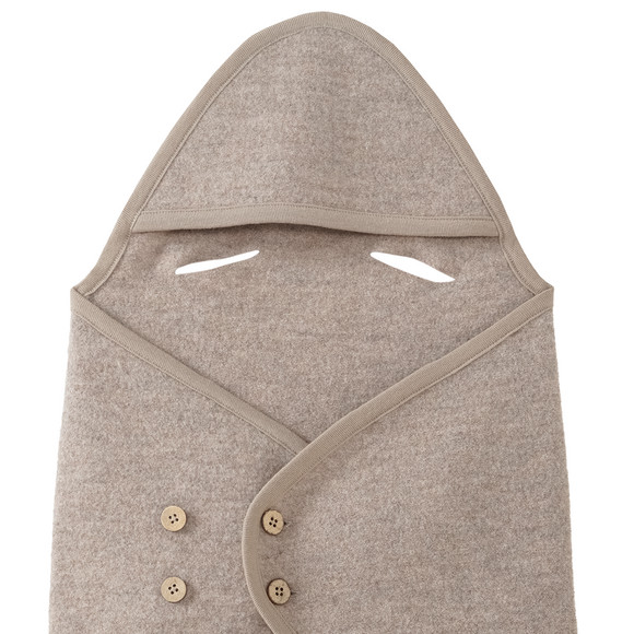 Topomini Pure Collection Newborn Wollwalk-Fußsack mit Kapuze