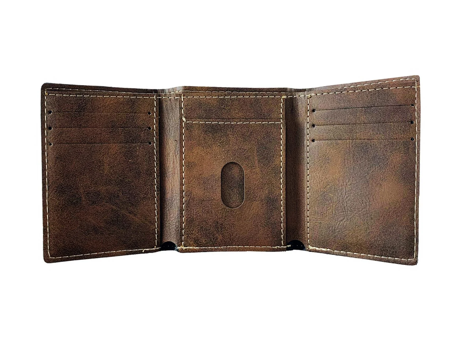 Maher Irish Coat of Arms Rustic Leather Wallet