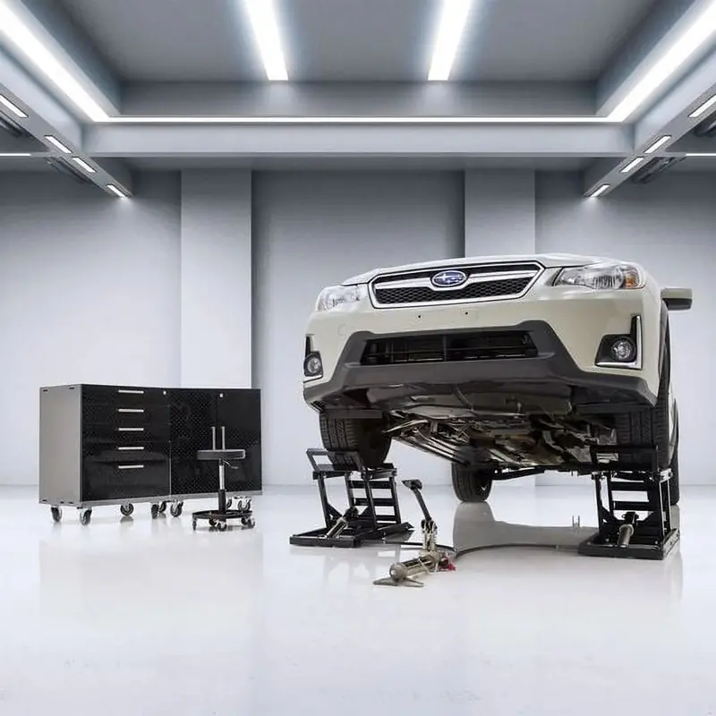 Widow Hydraulic Vehicle Lift with Integrated Ramps — 3,000 lb. Per Pair Capacity