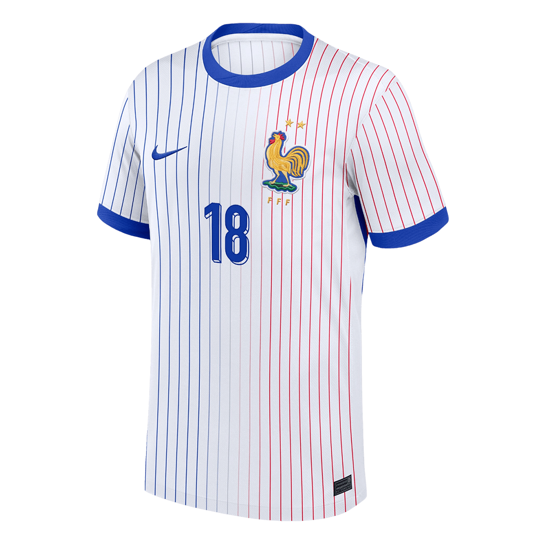ZAIRE-EMERY #18 France Away Soccer Jersey
