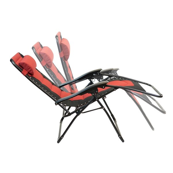 SunRay 2pc Padded Zero Gravity Chair Set