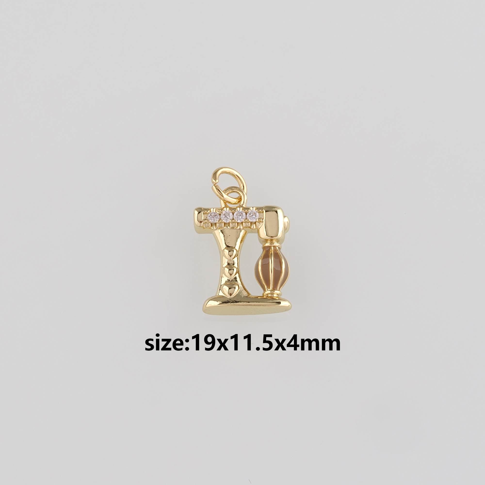 18K Gold Filled Blender Pendant,Dainty Blender Charm Earrings Necklace for DIY Jewelry Making Supply