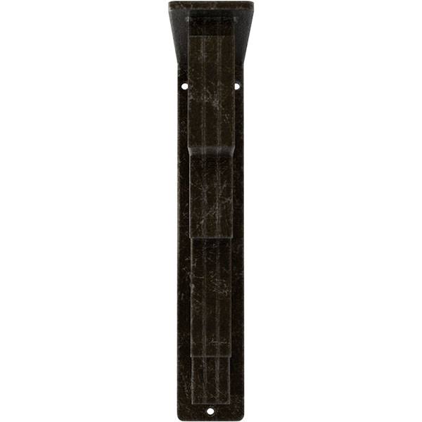 Eris Wrought Iron Bracket Antiqued Warm Silver 2x22W x 7 1/2x22D x 10x22H - (Triple Center brace)
